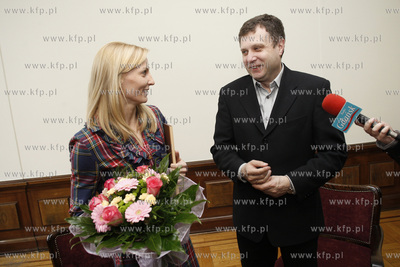 Sopot. Anna Rogowska odbiera z rak prezydenta Jacka...