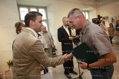 Gdansk. Ratusz Staromiejski. Uroczyste wreczenie nagrod...