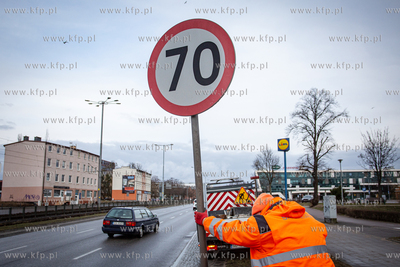 Demontaż znaków ograniczających prędkość do 50...