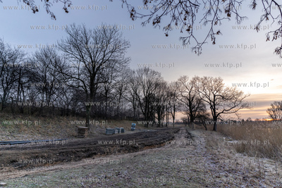 Rewitalizacja Opływu Motławy. 03.02.2023 fot. Paweł...