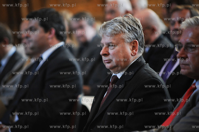 Gdansk. Dwor Artusa. Uroczysta Sesja Rady Miasta. Nadanie...