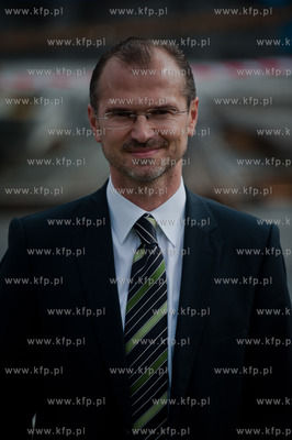 Gdansk. Wrzeszcz. Uroczystosc wmurowania kamienia wegielnego...