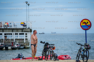 Gdansk. Brzezno. Prezydent Gdanska Pawel Adamowicz...