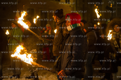 Gdansk. Dlugi Targ. Manifestacja przeciwko przyjmowaniu...