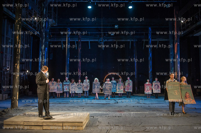 Gdansk. Duza Scena Teatru Wybrzeze. Proba medialna...