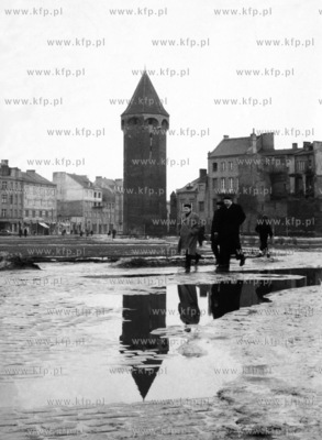 Wylot ul. Szerokiej w kierunku Targu Drzewnego w Gdansku....