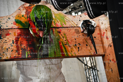 Jedna z atrakcji Jarmarku sw. Dominika byl chrzest...