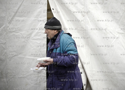 Gdansk Targ Weglowy. Wigilia dla ubogich i potrzebujacych....