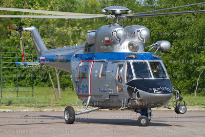 Gdansk, Zlota Karczma. Nz. Smiglowiec PZL W-3A Sokol...