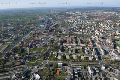 Elblag z lotu ptaka. 19.04.2009 fot. Kacper Kowalski...