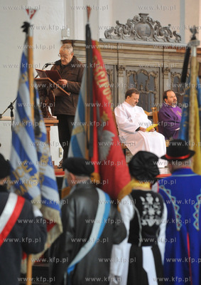 Gdansk. Bazylika Mariacka. Msza zalobna w intencji...