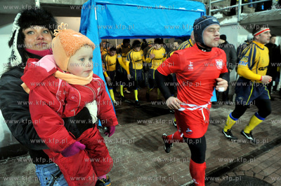 Otwarcie Narodowego Stadionu Rugby w Gdyni. Na plycie...