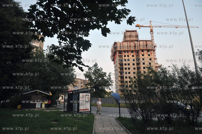 Budowa Centralparku na gdanskiej Morenie. Widok od...