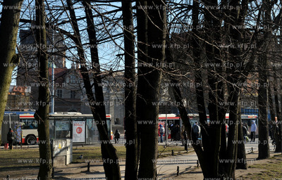 Gdansk. Alejka wzdluz Targu Rakowego. 17.02.2015 Fot....