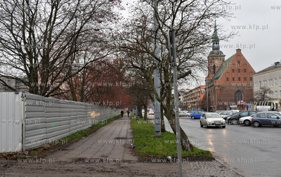 Gdansk. Prace archeologiczne przy ul. Dlugie Ogrody....