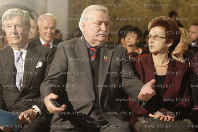 Gdansk. Ratusz Glownomiejski. Lech Walesa otrzymal...