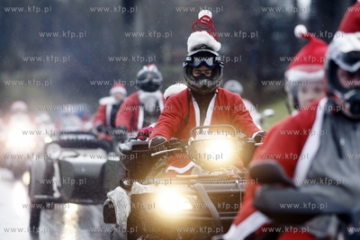Gdansk Zaspa. Motocyklowa Parada Mikolajow. Jest to...
