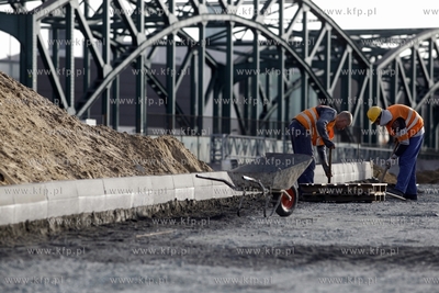 Gdańsk. Prace przy budowie Trasy Słowackiego na odcinku...
