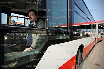 Zajezdnia autobusowa ZKM przy ul. Hallera w Gdańsku....