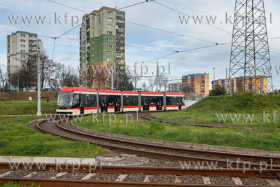 Gdańsk, pętla tramwajowa przy ul. Witosa. Uroczystość...