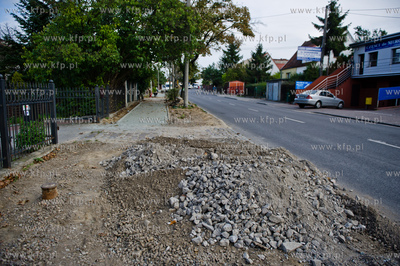 Gdansk. Remont chodnika przy ulicy Ludwika Beethowena.
02.10.2014
fot....
