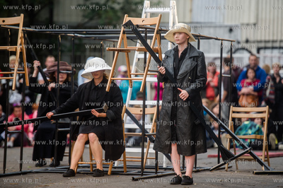 Gdansk. Boisko przy ul. Dolna Brama. XX Miedzynarodowy...