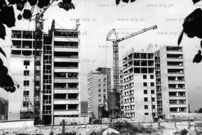 Budowa osiedla domow wiezowcow na ul. Migały pozniejsza...