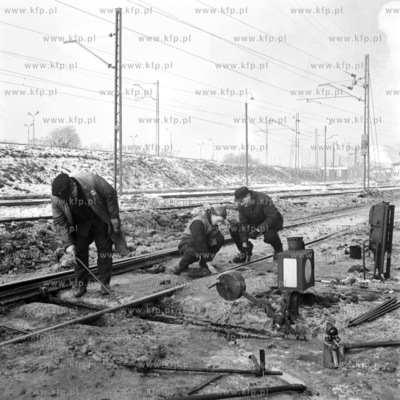 Konserwacja torowiska w tczewskim węźle kolejowym....