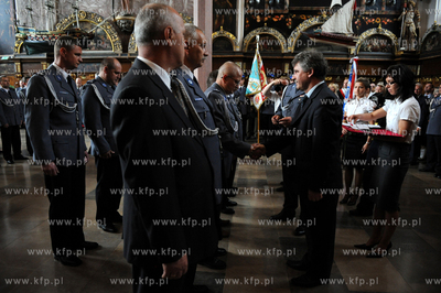 Gdansk. Dwor Artusa. Swieto Policji. Podczas uroczystosci...