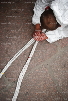 Jedna z atrakcji Jarmarku sw. Dominika byl chrzest...