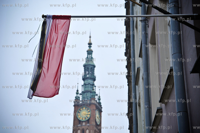 Stare Miasto w Gdansku. Zaloba narodowa po katastrofie...