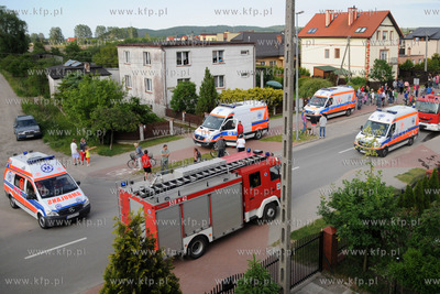 W Domu Opieki w Rumi doszlo do pozaru w pomieszczeniu...