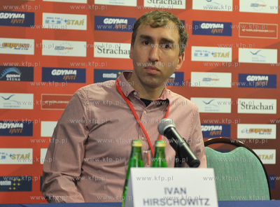 Gdynia. Hotel Nadmorski. Konferencja prasowa turnieju...