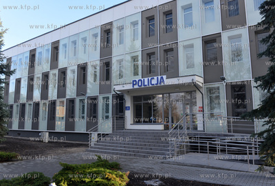 Komisariat Policji w Wejherowie na ul. Dworcowej. 29.01.2016...