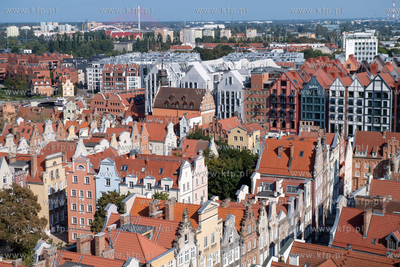 Gdańsk widziany z wieży Ratusza Głównego Miasta....