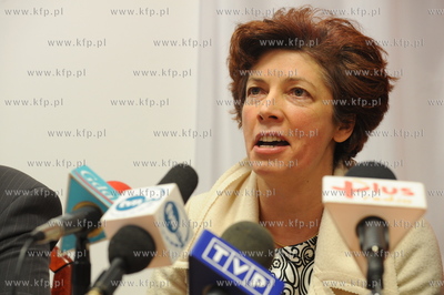 Posel Nelly Rokita w biurze poselskim Zbigniewa Kozaka...