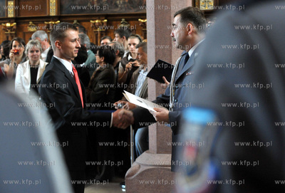 Gdansk, Dwor Artusa. Uroczystosc slubowania nowoprzyjetych...