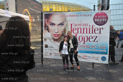 Koncert Jennifer Lopez na stadionie PGE Arena w Gdansku....