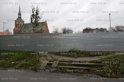 Gdansk. Prace archeologiczne przy ul. Dlugie Ogrody....