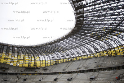 Gdansk. Budowa stadionu pilkarskiego PGE Arena.
06.04.2011
fot....