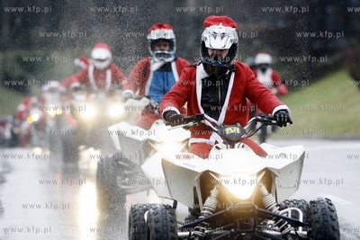 Gdansk Zaspa. Motocyklowa Parada Mikolajow. Jest to...