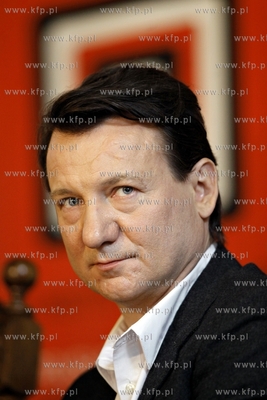 Gdansk. Ratusz Glownego Miasta. Konferencja prasowa...