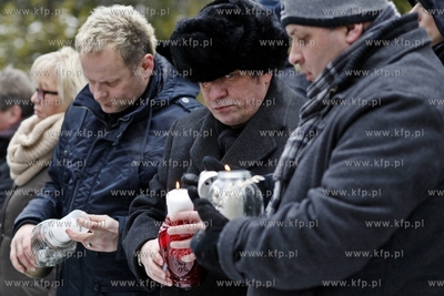 Gdansk. Cmentarz lostowicki. Pogrzeb perkusity zespolu...