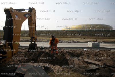 Przebudowa ulicy Uczniowskiej w Gdańsku Letnicy. 25.03.2015...