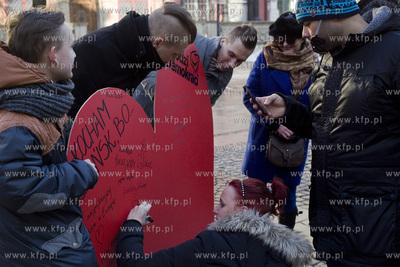 Akcja Kocham Gdańsk, bo...Z okazji Walentynek Młodzi...