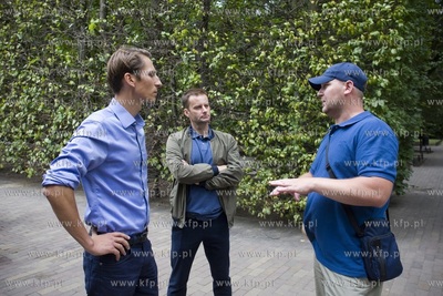 Park Oliwski. Konferencja Kacpra Płażyńskiego, kandydata...