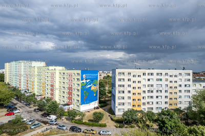 Uroczyste odsłonięcie muralu  w Gdańsku-Zaspie na...