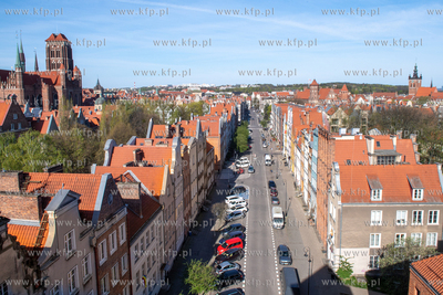 Widok na Gdańsk i ul. Szeroką z Żurawia. 11.04.2024...