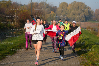 Parkrun Gdańk - Południe. Edycja biało - czerwona...