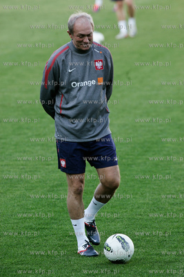 Gdansk. Stadiom Mosir, Lechii Gdansk. Trening reprezentacji...